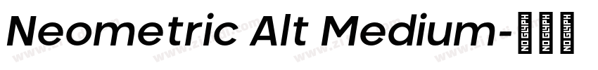 Neometric Alt Medium字体转换